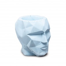 Вазон для суккулентов Geometric Face Blue